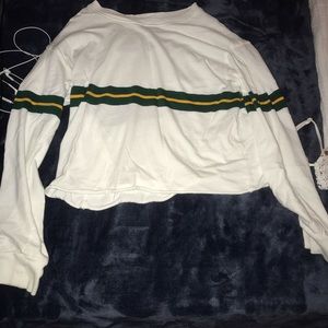 Cropped stripe long sleeve